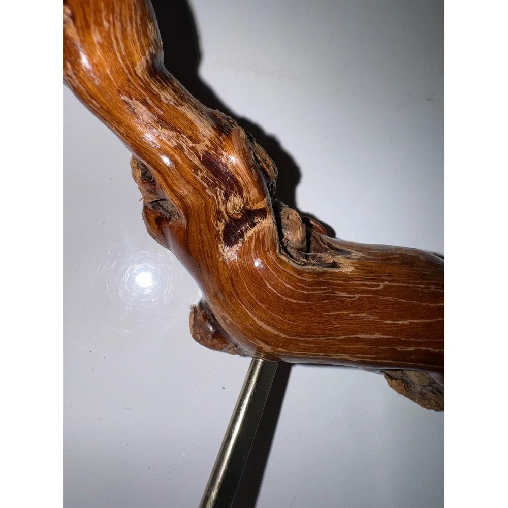 Vintage Handcrafted Grapevine Wood Corkscrew Rustic Natural Vine T-Handle Opener